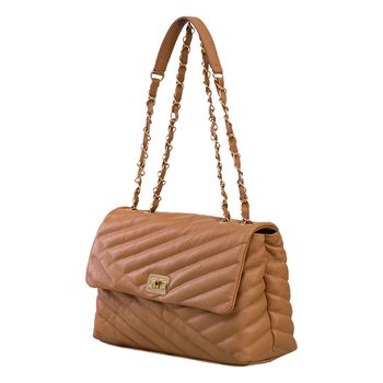 Bolsa-Tiracolo-Coconut-Media-Matelasse-Fechamento-Frontal-|-Comfort-Tamanho--M----Cor--COCONUT-0